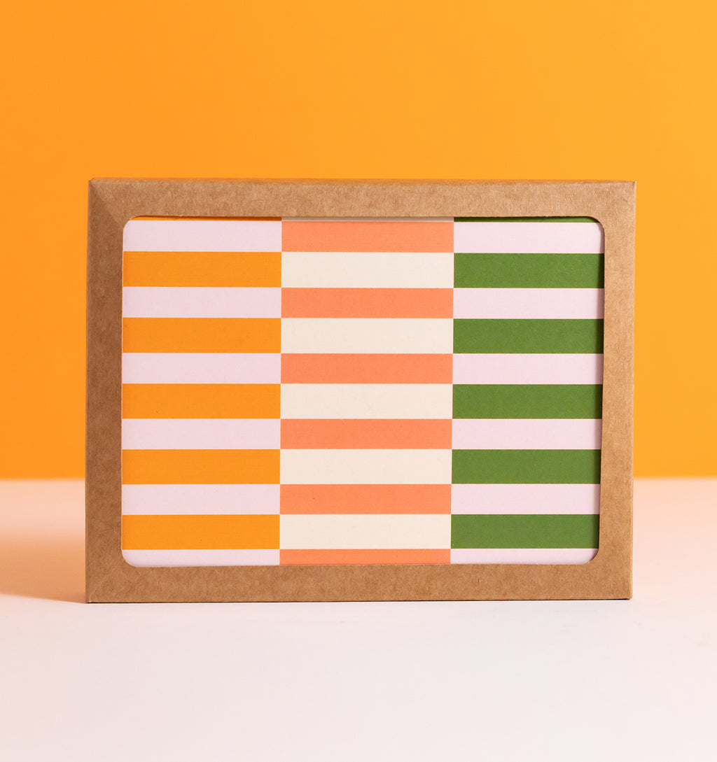 Portofino Striped Notecard Set