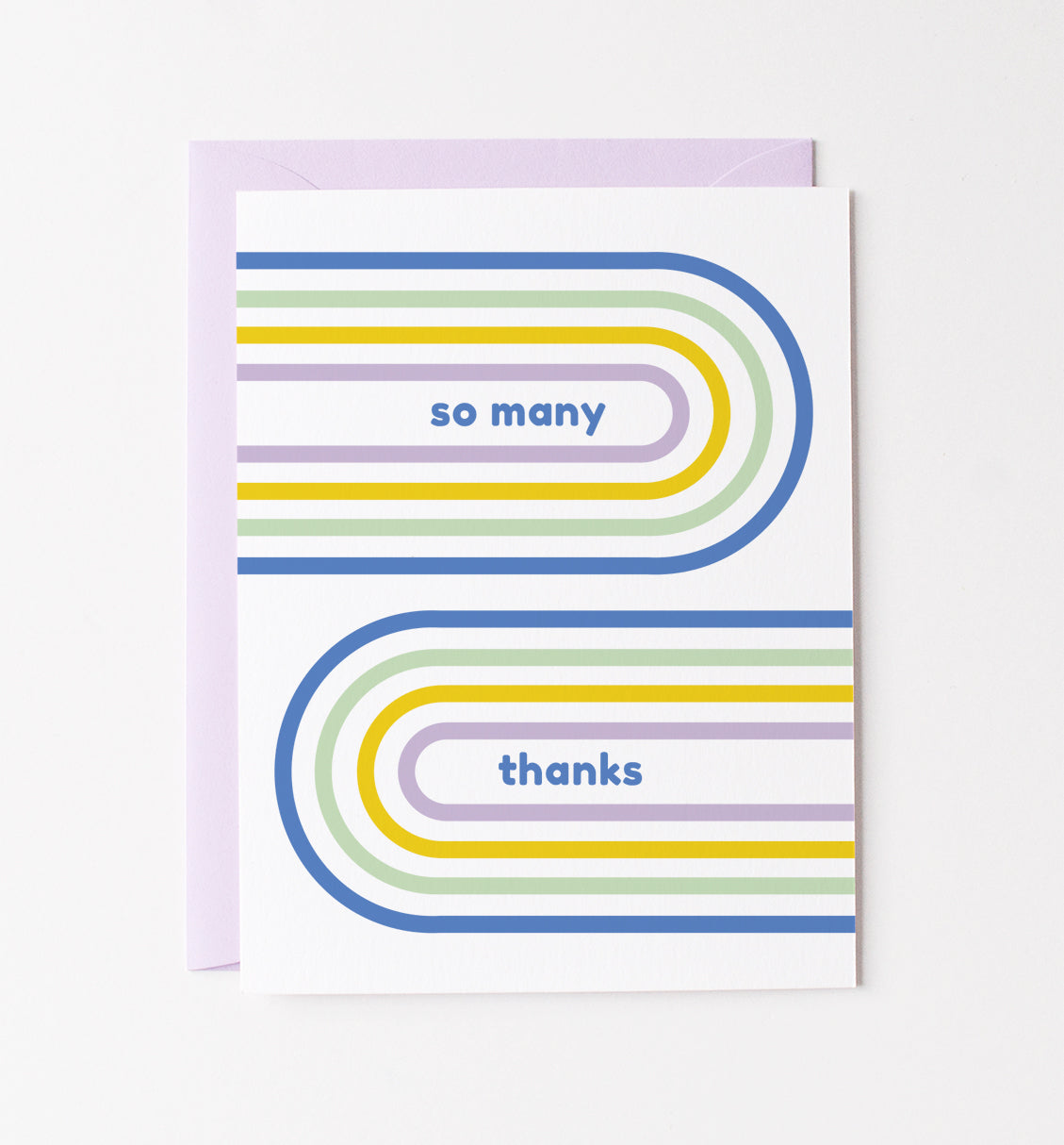 Retro thanks greeting card