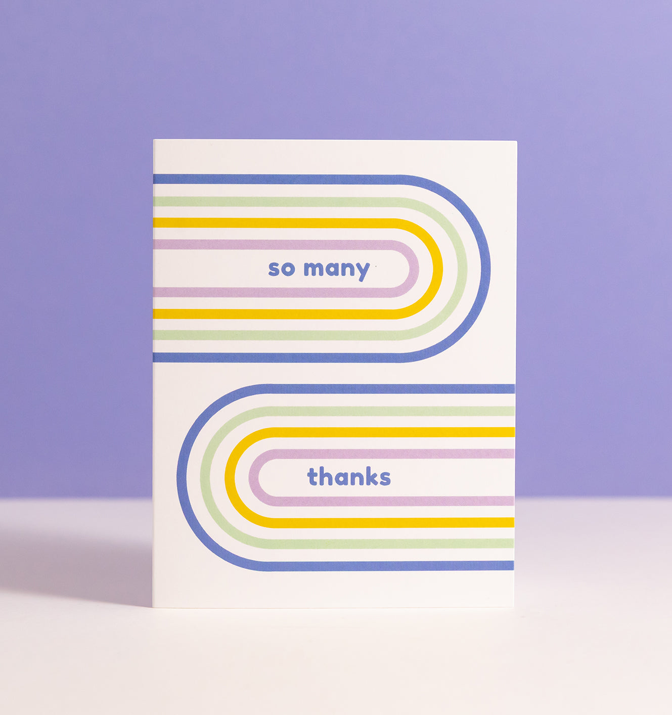 Retro thanks greeting card