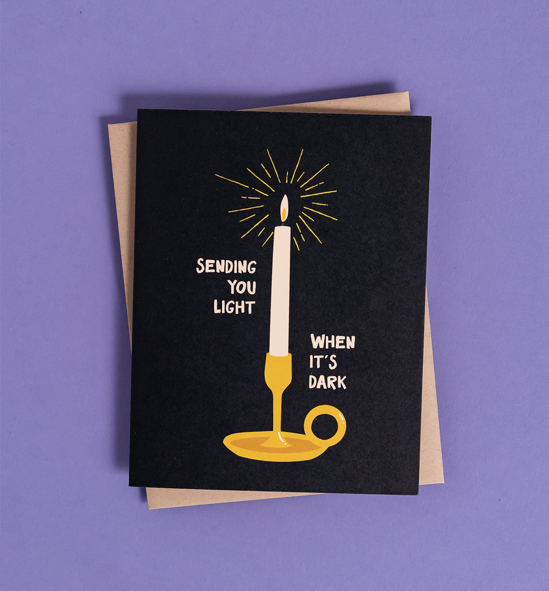 Sending Light sympathy card