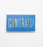 Skinny Congrats mini card