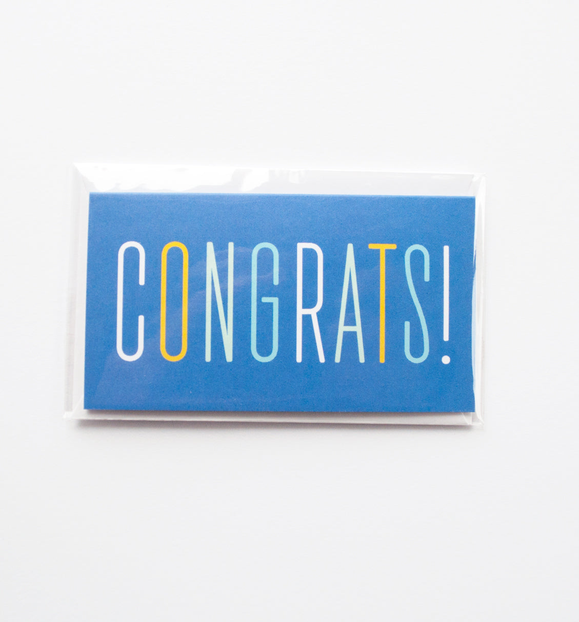 Skinny Congrats mini card