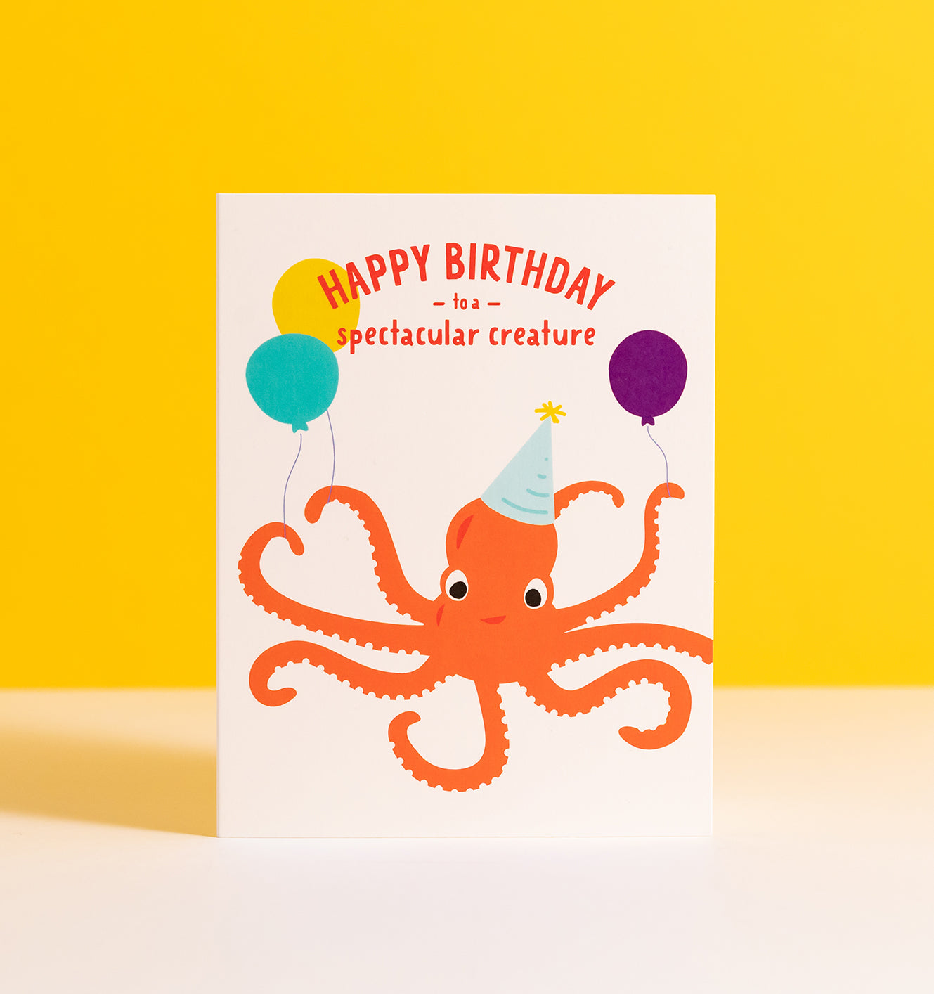 Spectacular Creature octopus birthday card