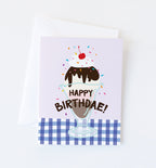 Sundae Birthday greeting card