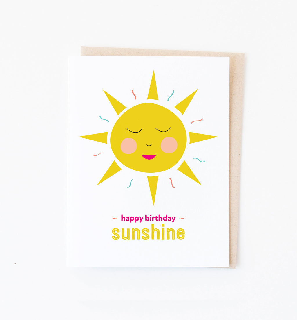 Birthday Sunshine greeting card