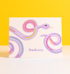 Thanksss snake thank you card