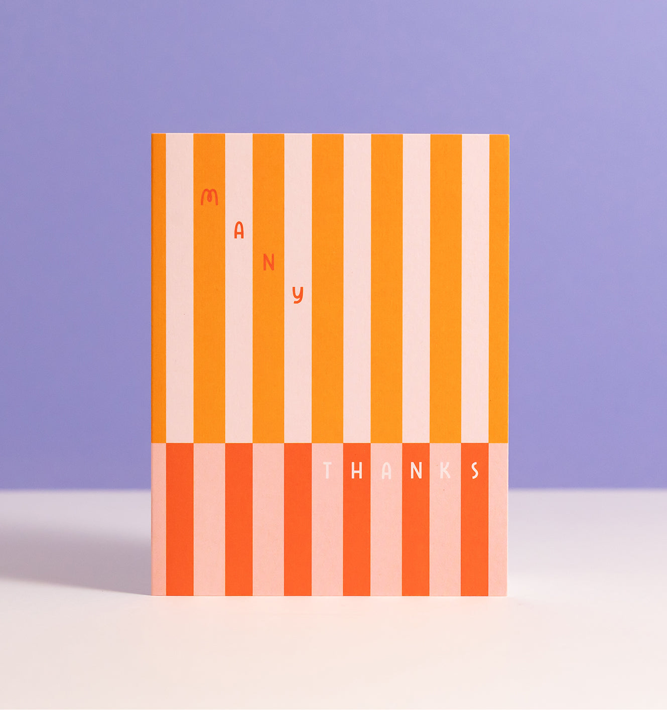Valencia Stripe thank you card