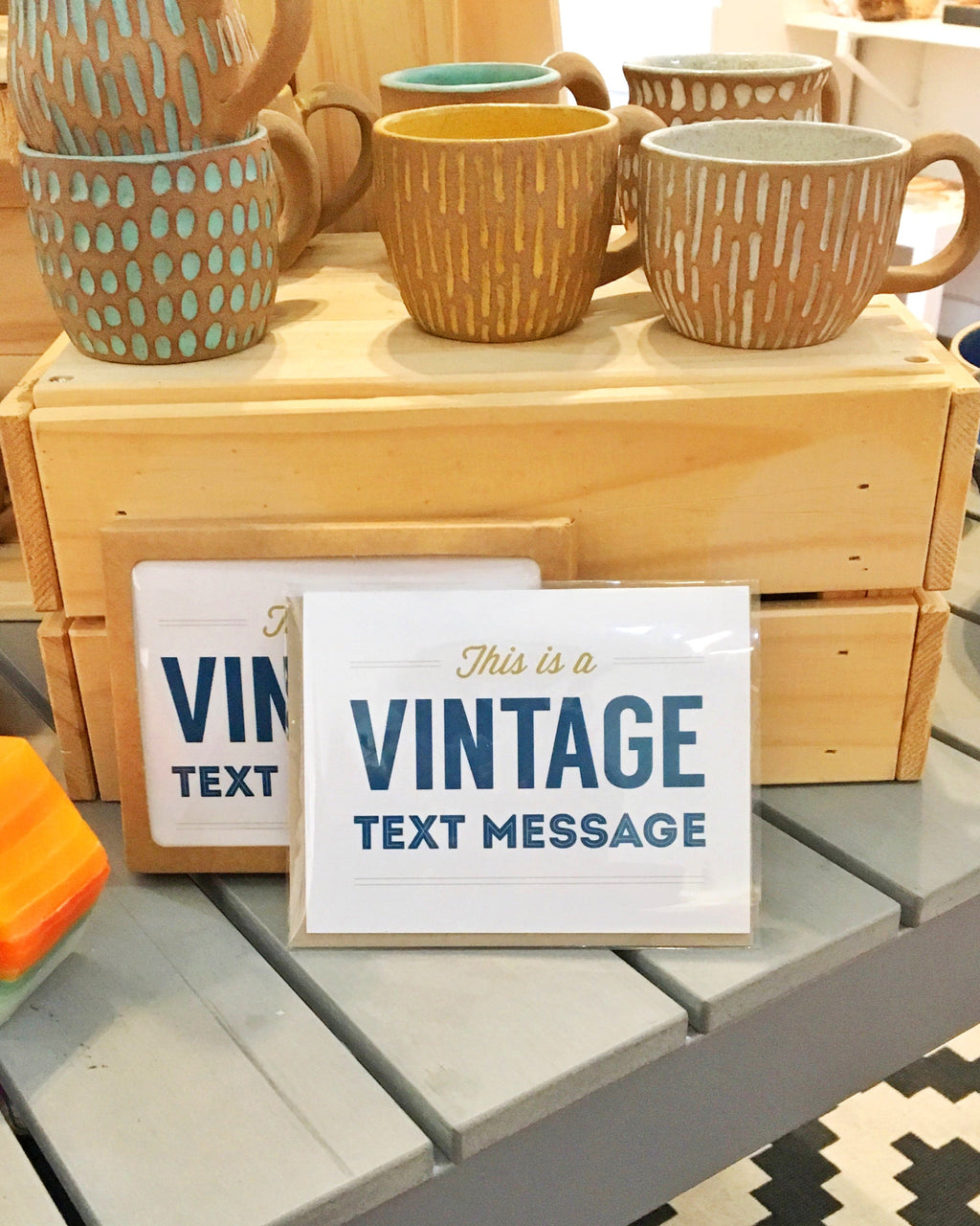 Vintage Text Message card