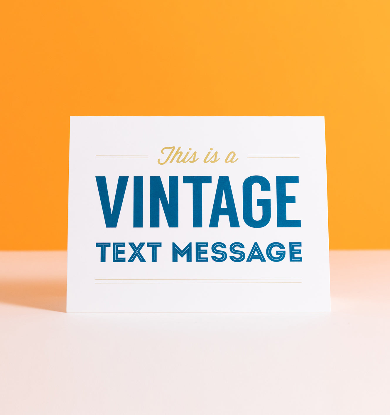Vintage Text Message card