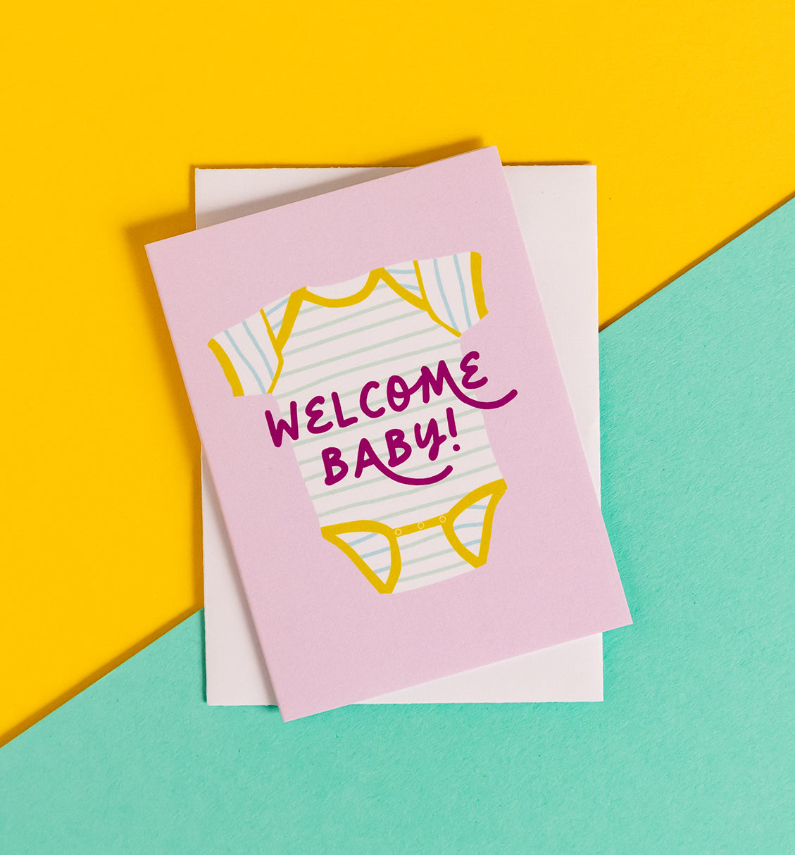 Onesie baby mini card