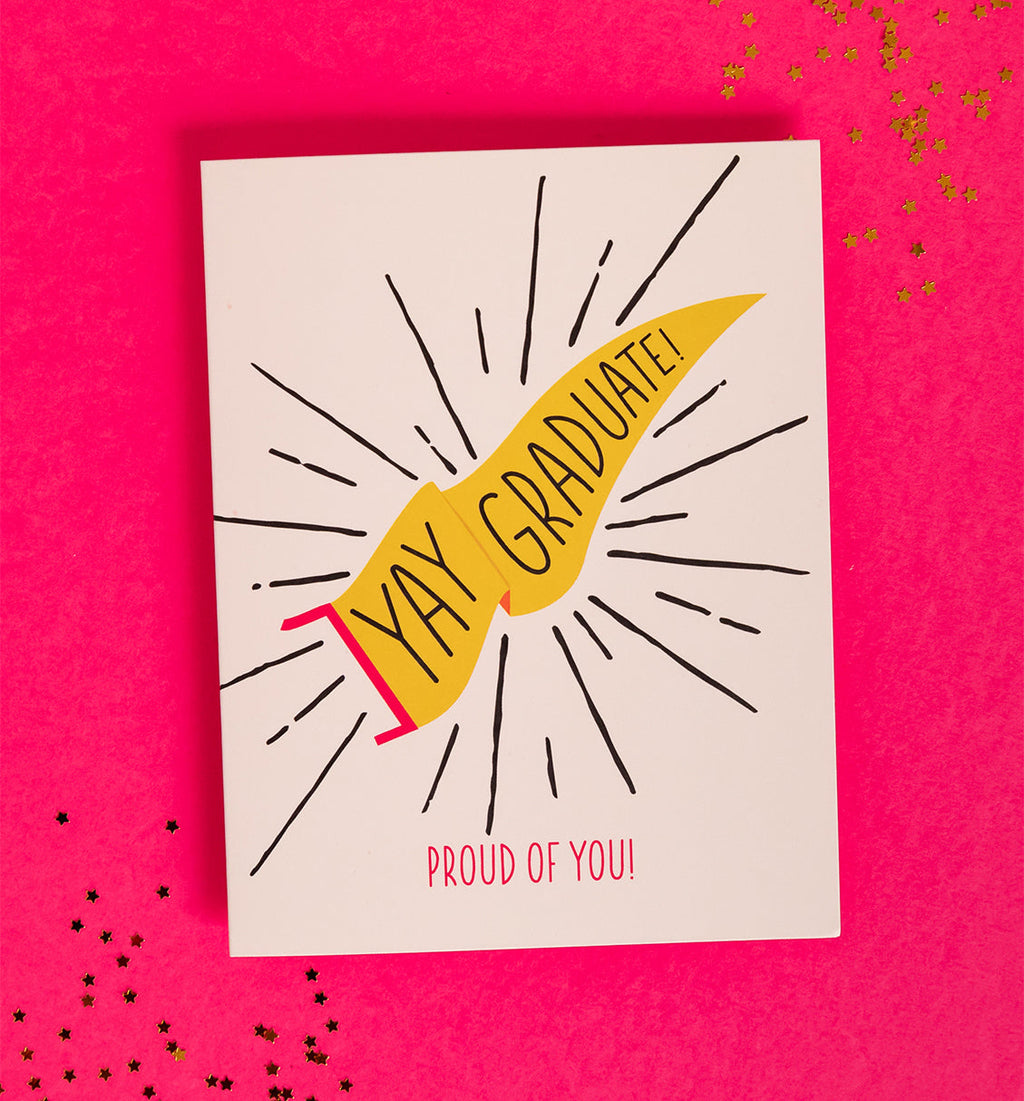 Yay Graduate greeting card