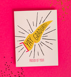 Yay Graduate greeting card