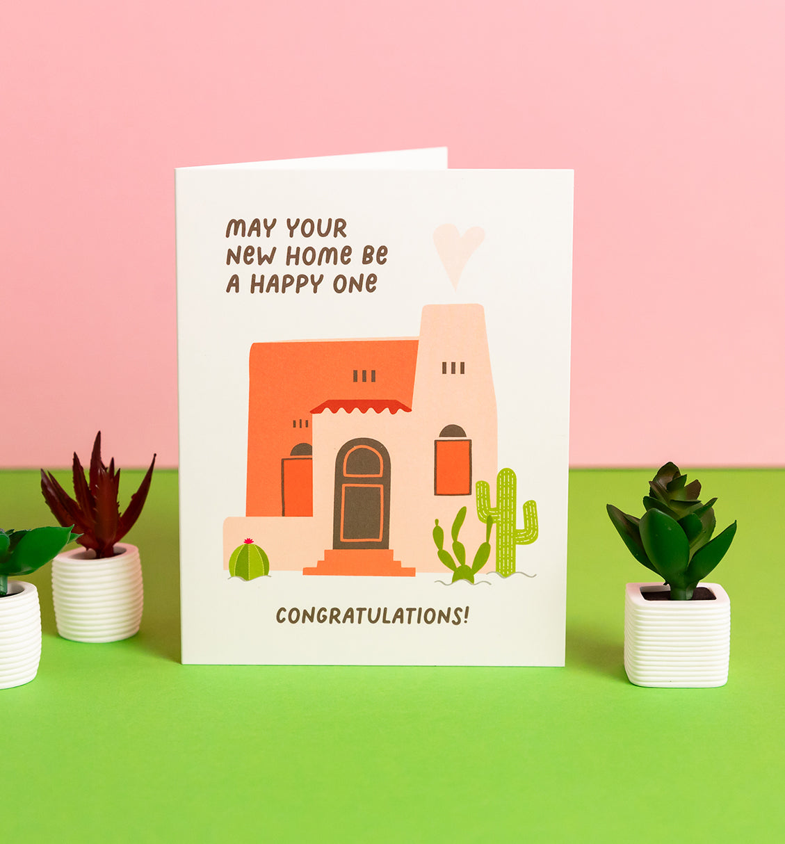 Adobe House housewarming card