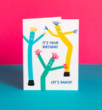 Inflatable Air Dancers birthday card