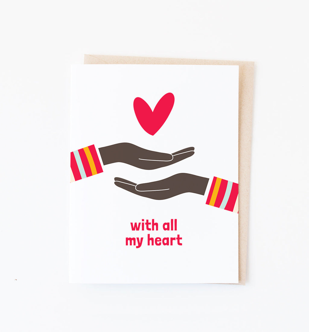 All My Heart thinking of you card