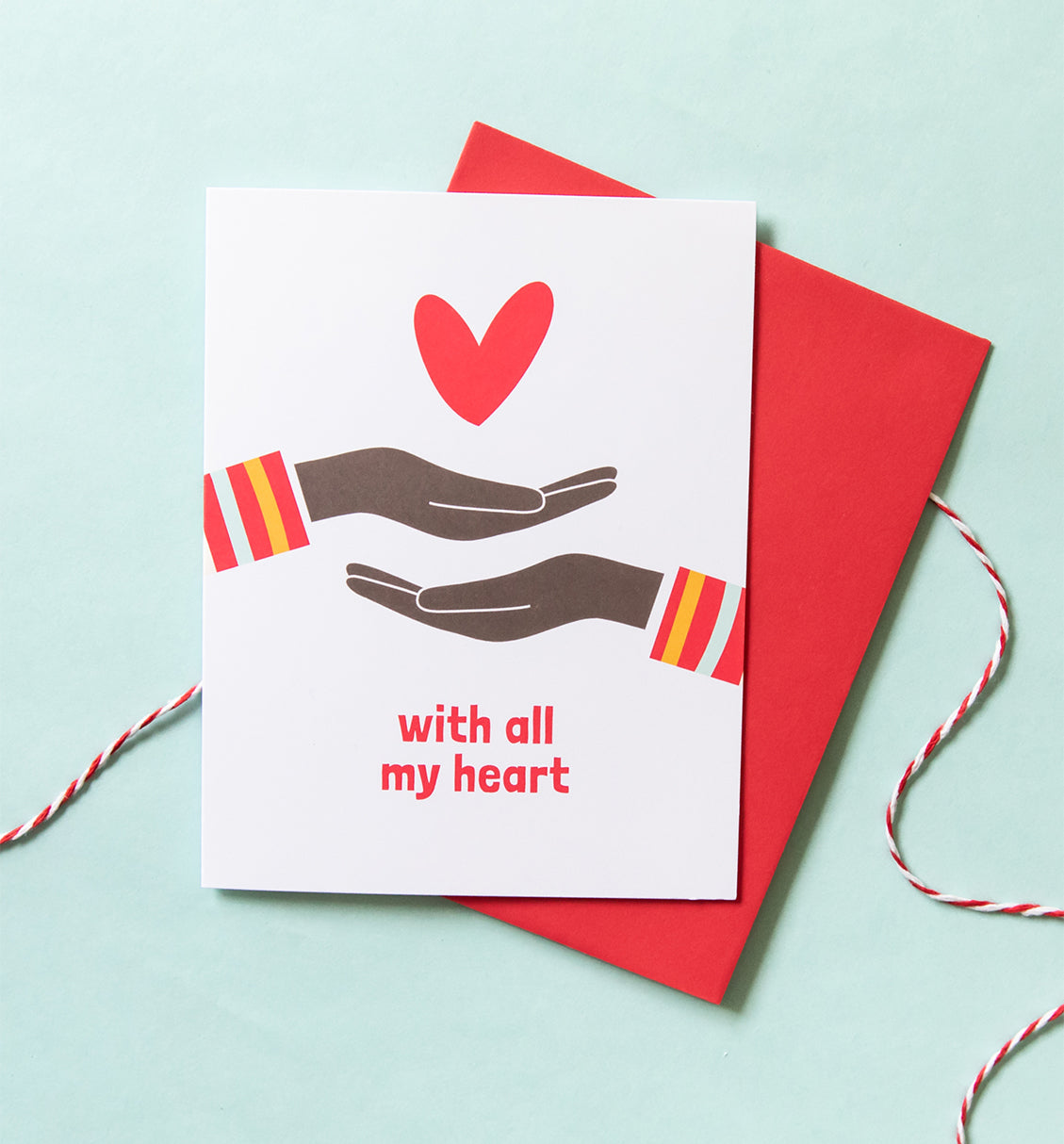 All My Heart thinking of you card