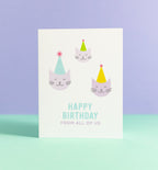 All of Us cat birthday card