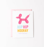 Balloon Dog birthday greeting card