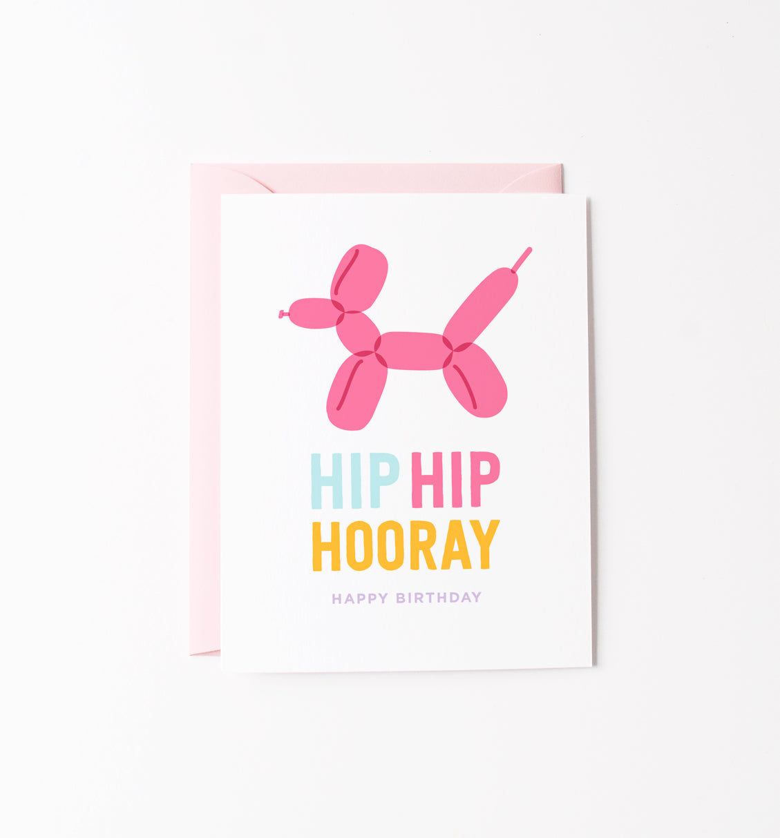 Balloon Dog birthday greeting card