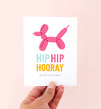 Balloon Dog birthday greeting card
