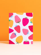 Strawberry Patch blank notecard