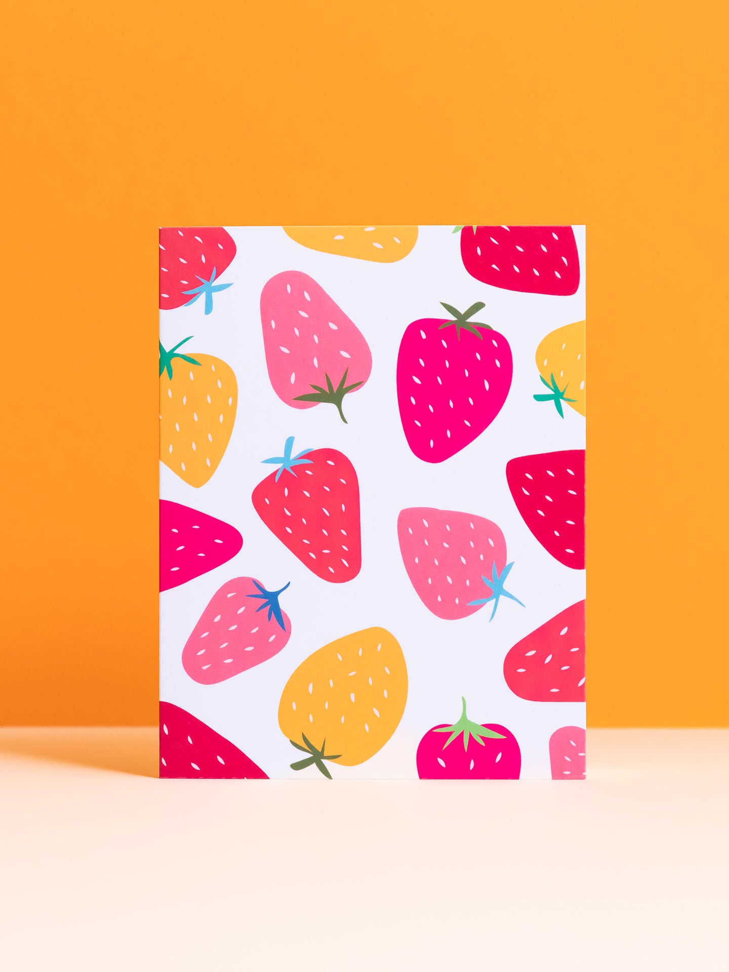 Strawberry Patch blank notecard