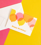 Birthday Balloons mini card