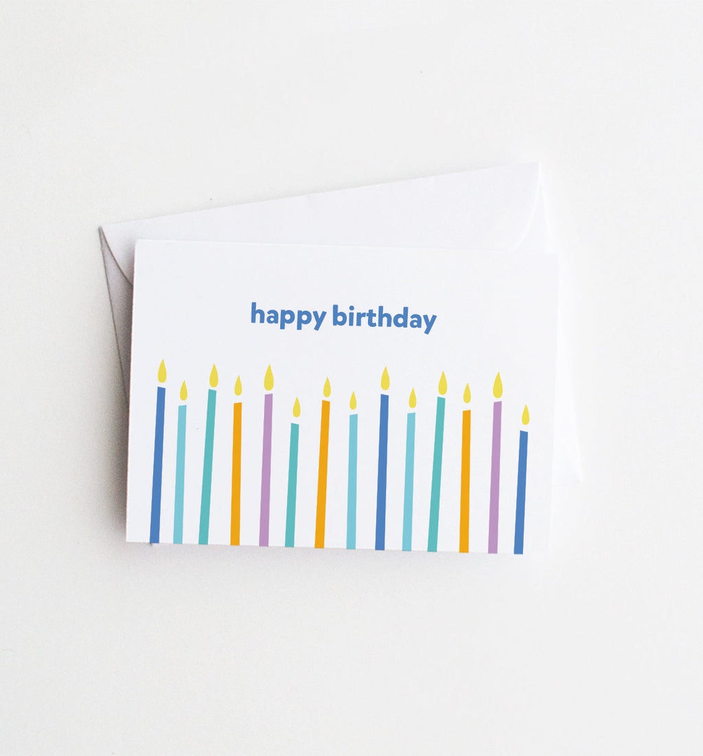 Birthday Candles mini card