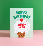 Cherry on Top birthday greeting card
