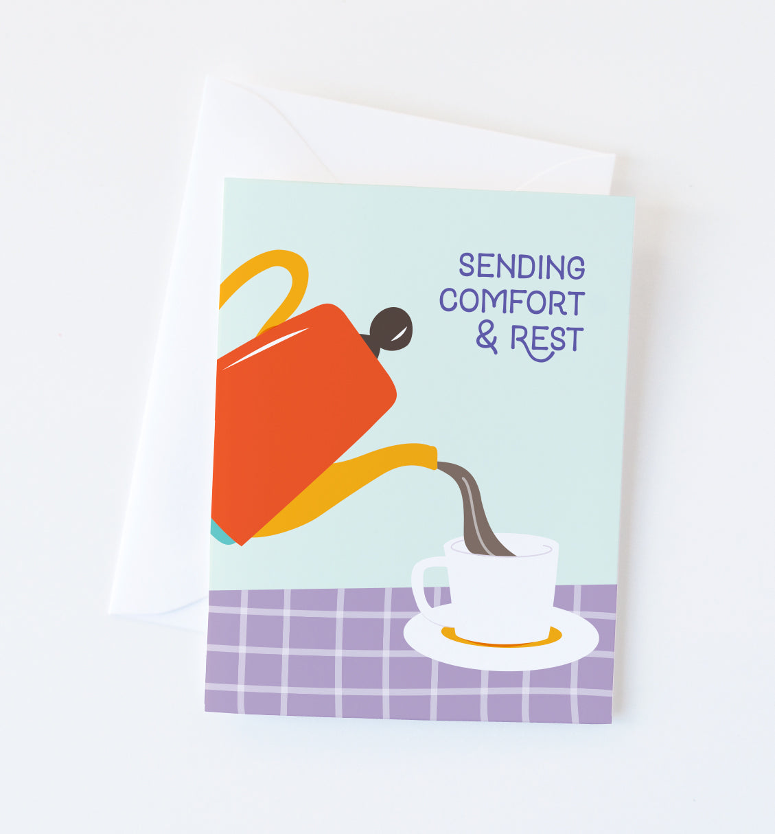 Comfort & Rest thinking of you card