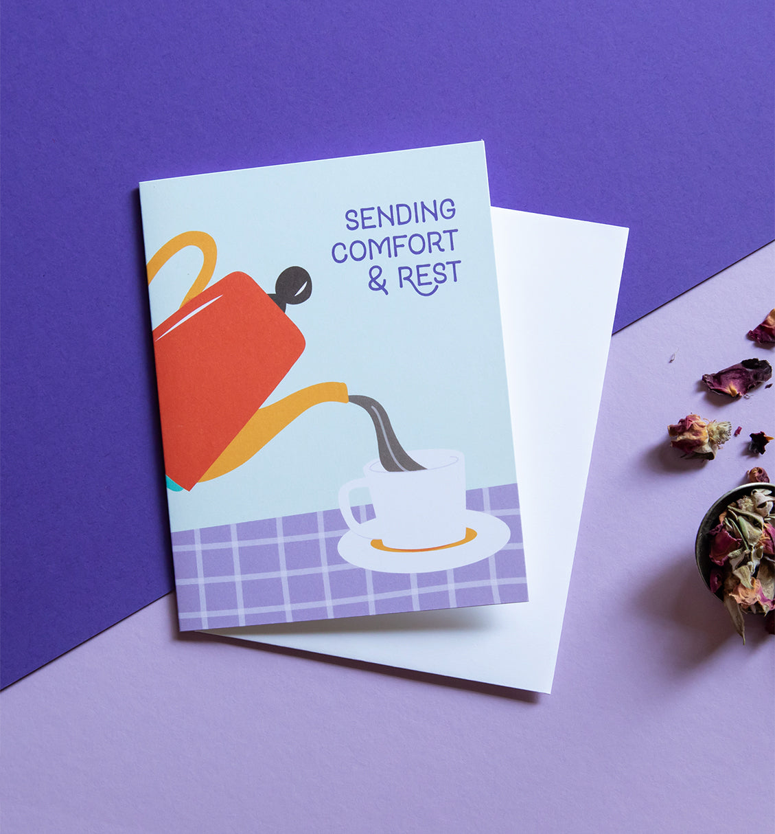 Comfort & Rest thinking of you card