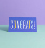 Skinny Congrats mini card