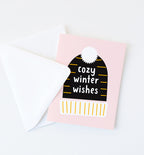 Cozy Winter Wishes holiday card