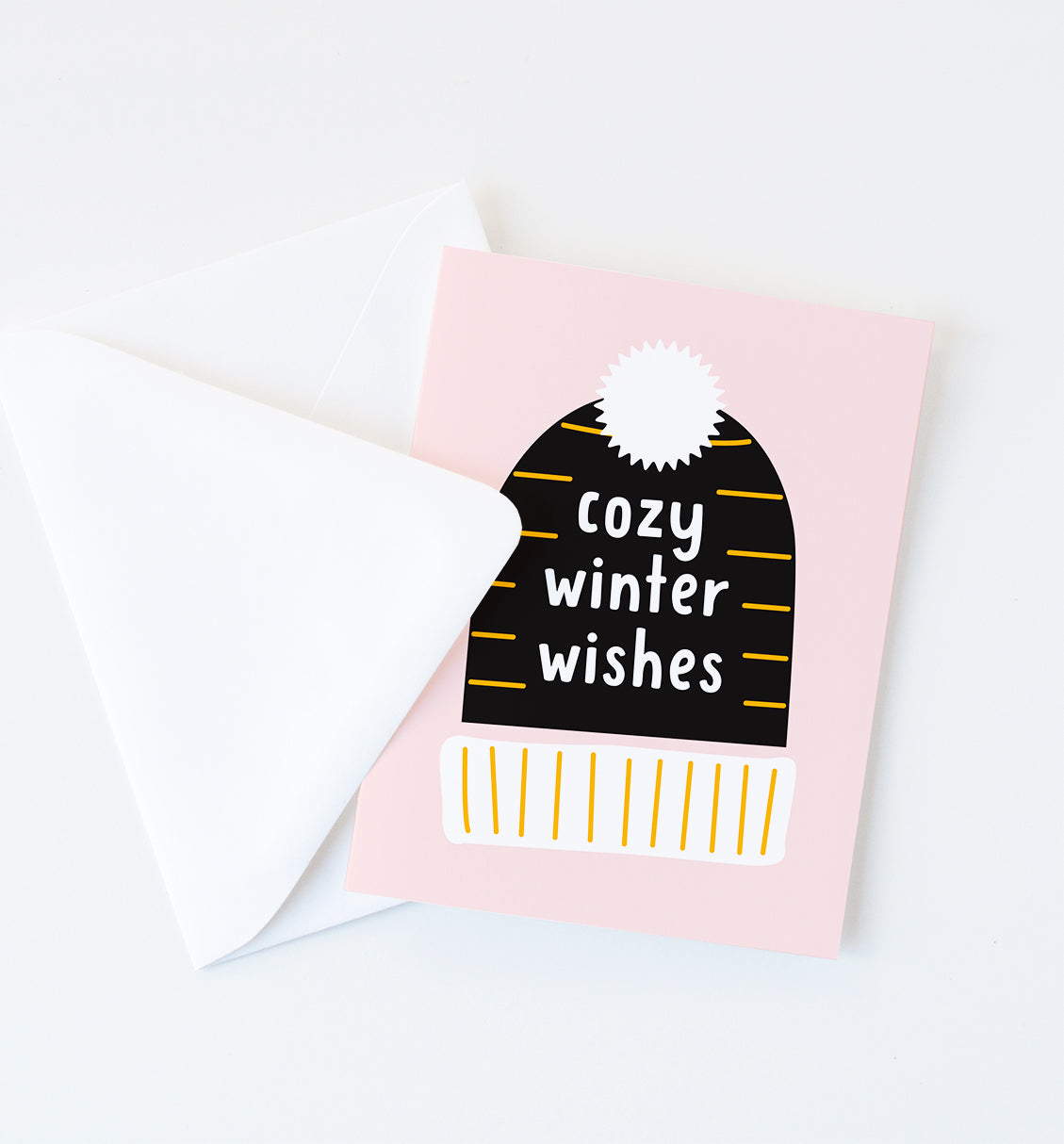 Cozy Winter Wishes holiday card