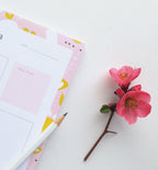 Modern Floral Daily Plan Notepad
