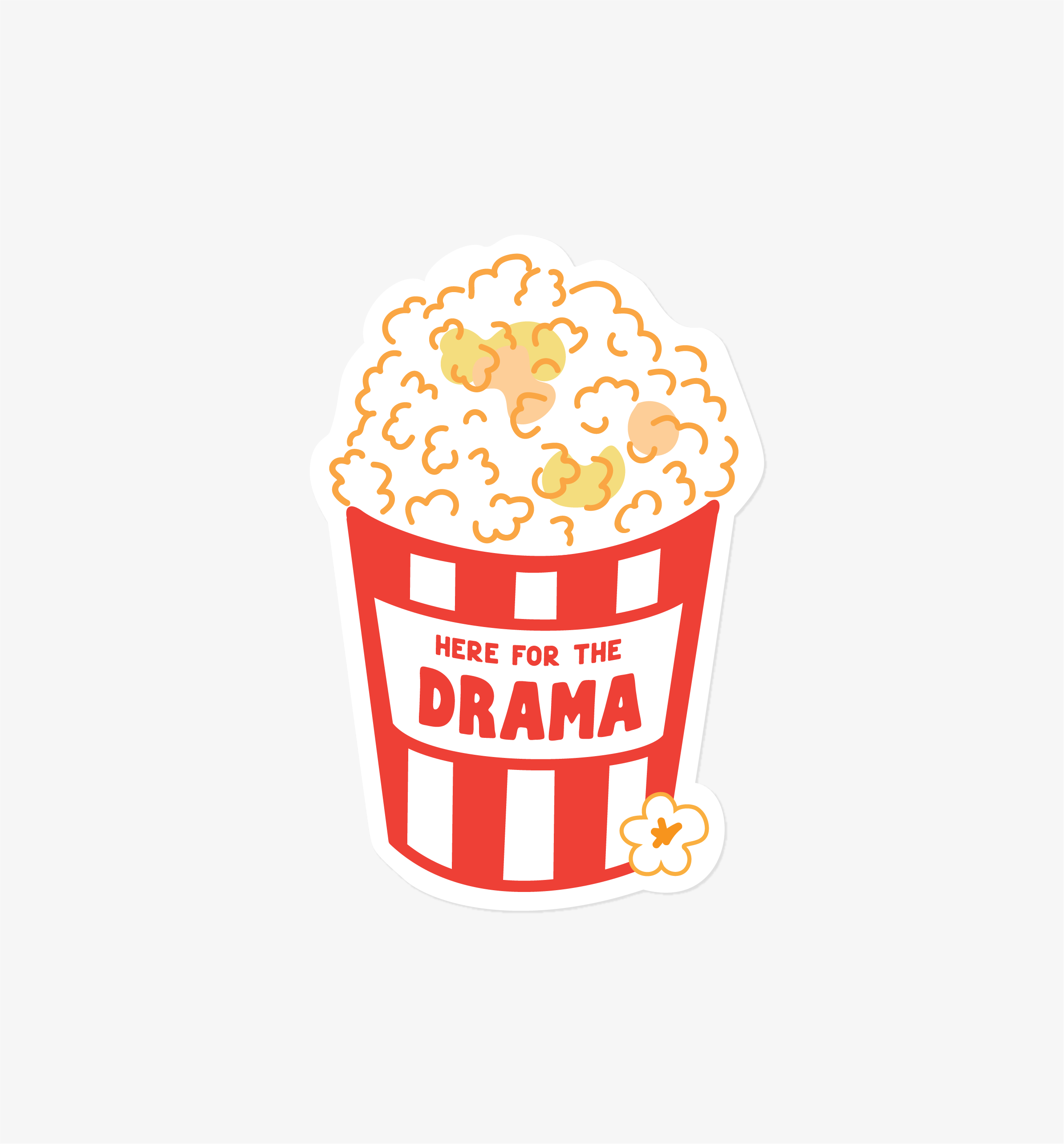 Drama Popcorn sticker