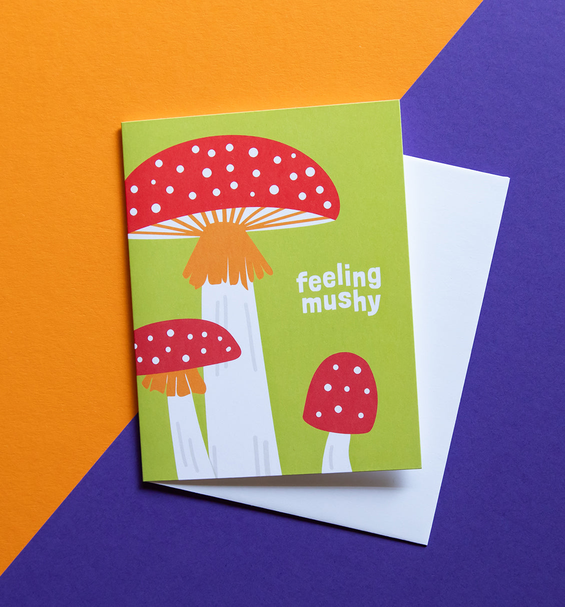 Feeling Mushy mushroom love card