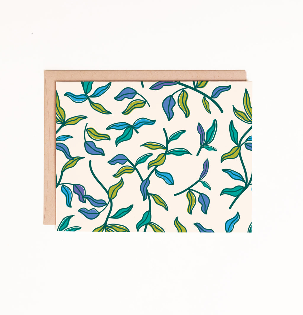 Fine Vines blank notecard