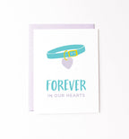 In Our Hearts pet sympathy card