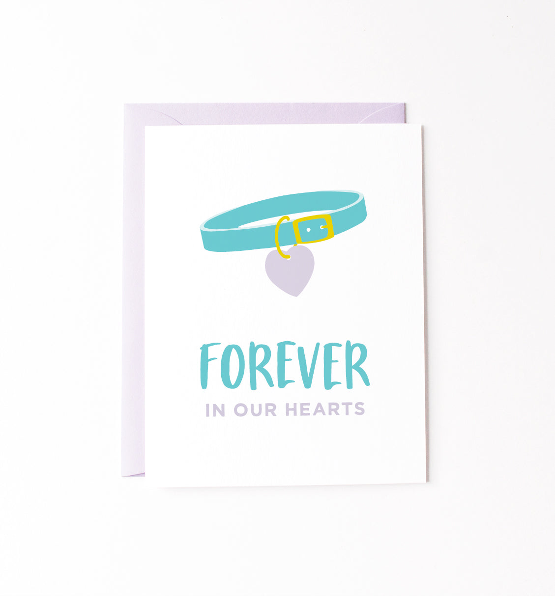 In Our Hearts pet sympathy card