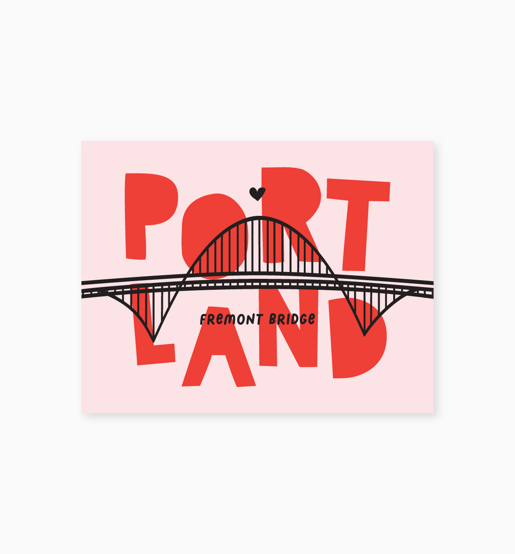 Fremont Bridge postcard