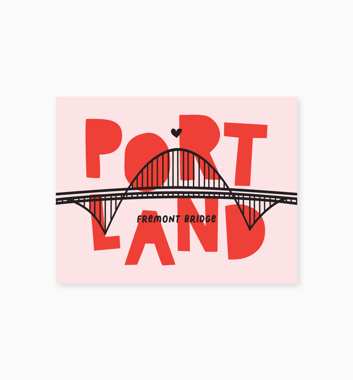 Fremont Bridge postcard