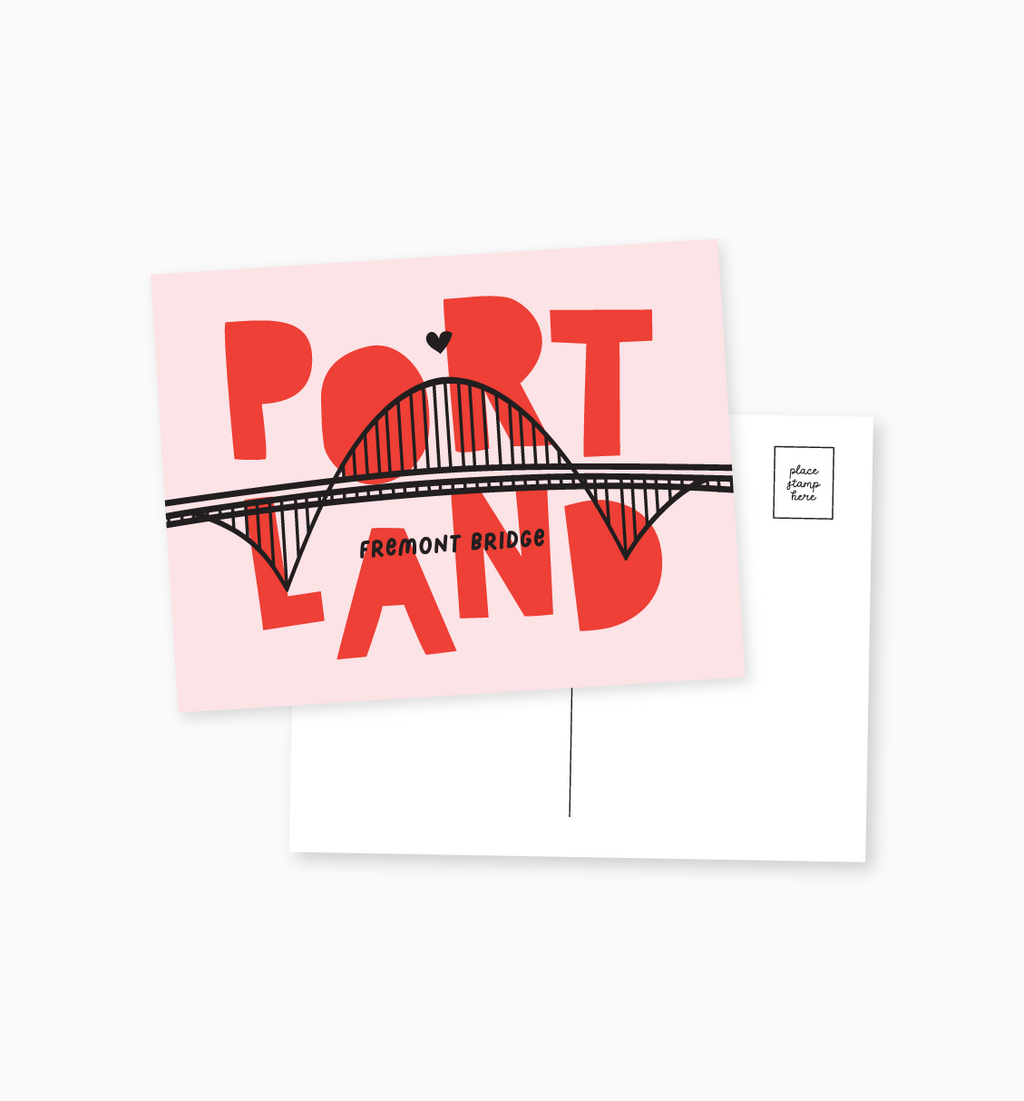 Fremont Bridge postcard