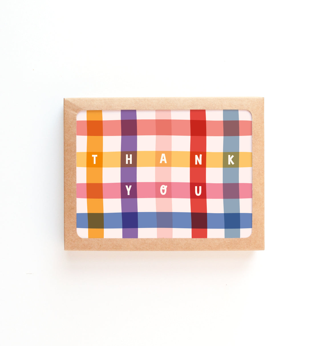 Gingham thank you - box set
