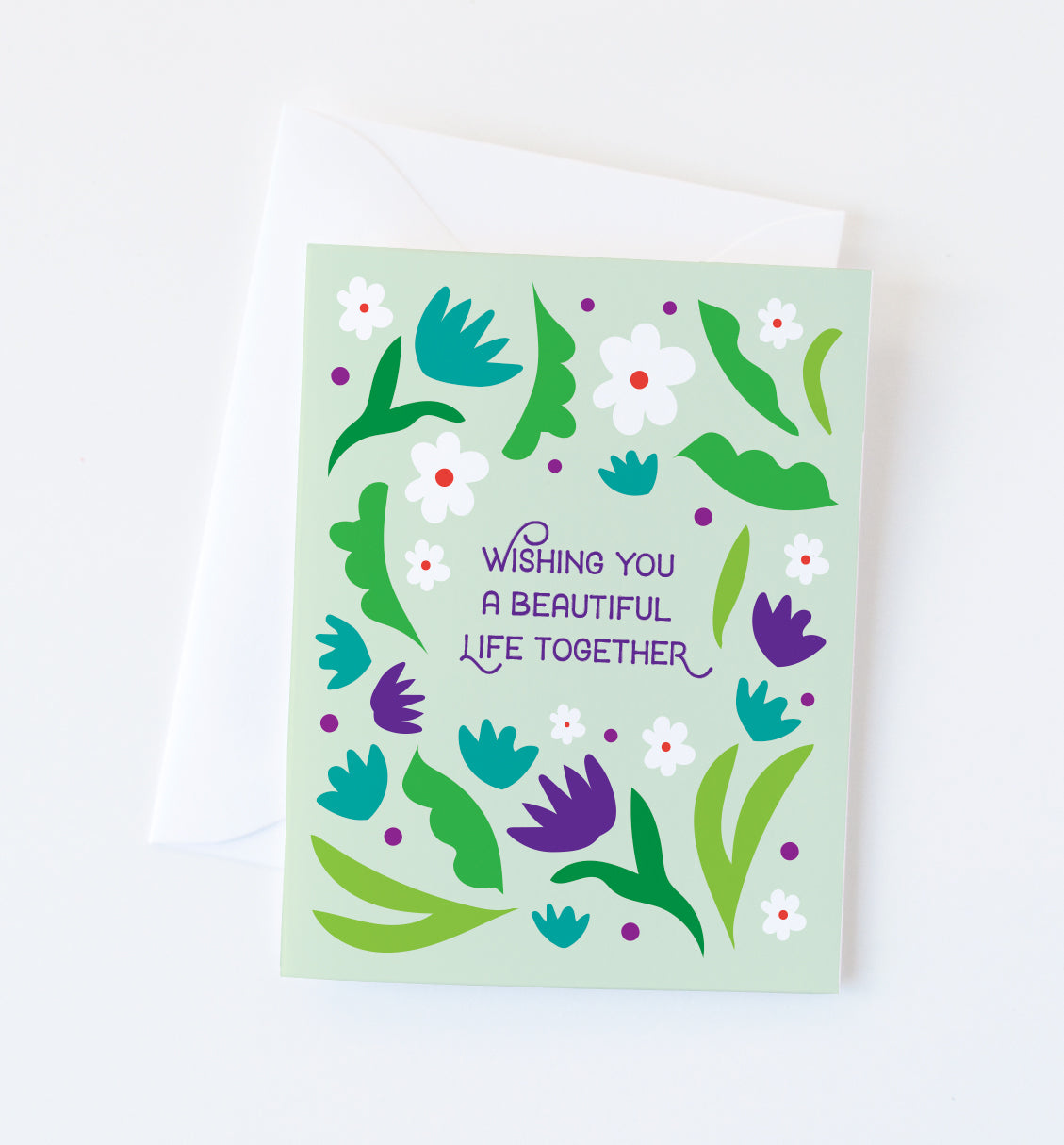 A Beautiful Life wedding card