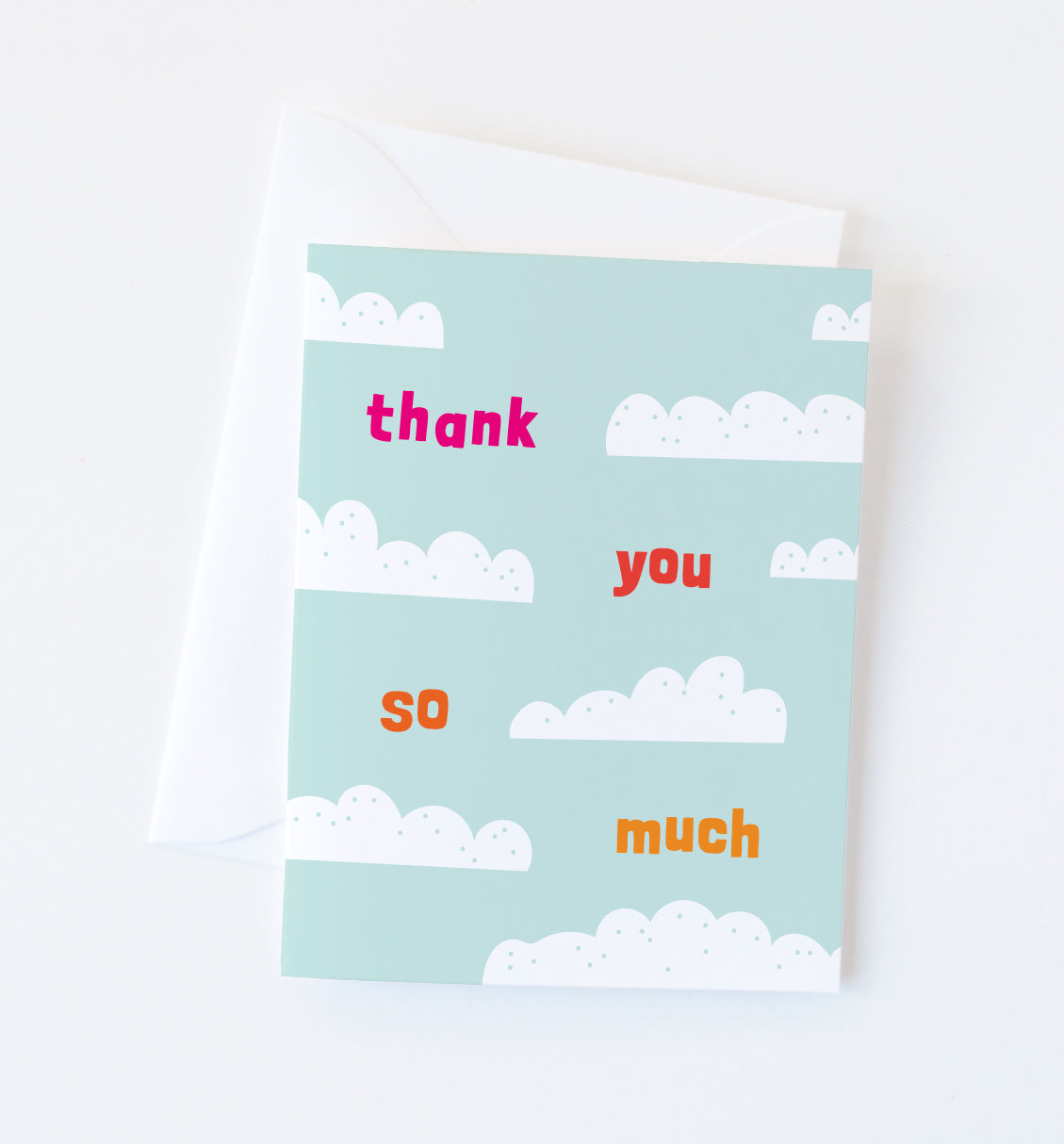 Cloud thank you card