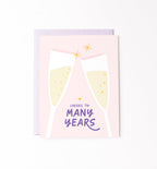 Cheers to Many Years wedding & anniversary card