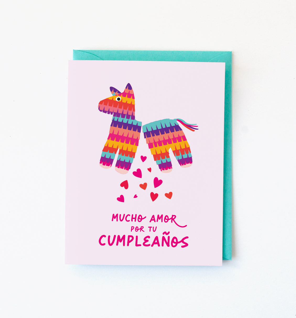Piñata Spanish birthday card
