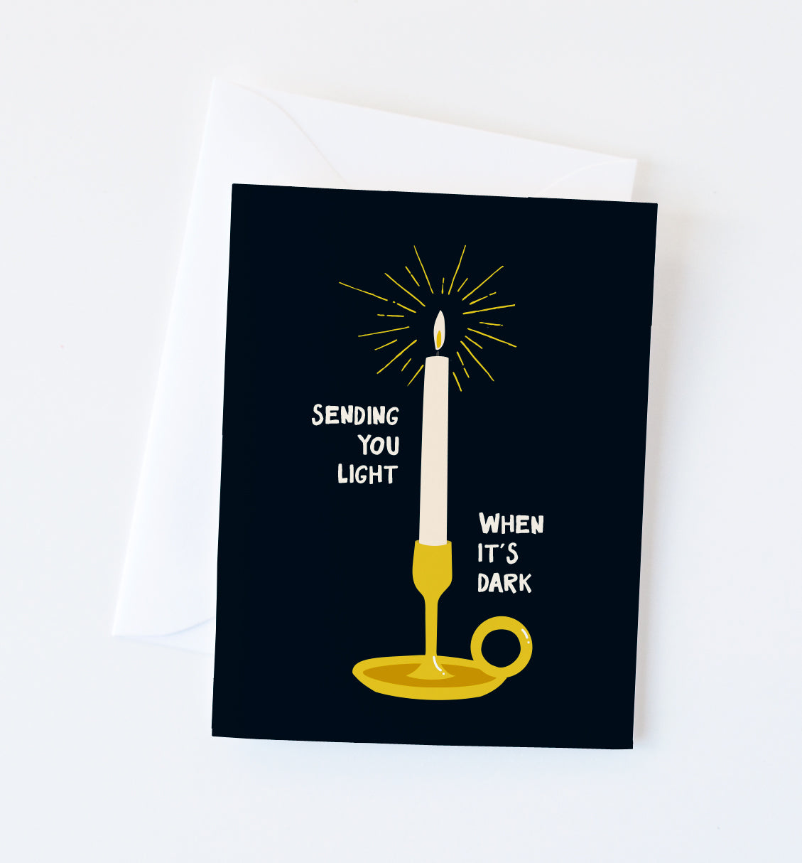 Sending Light sympathy card