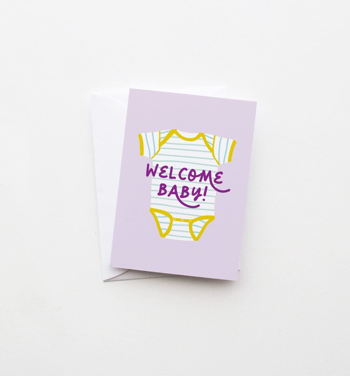 Onesie baby mini card